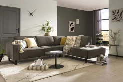 Amante hoekbank antraciet