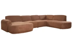 Barcelona hoekbank cognac