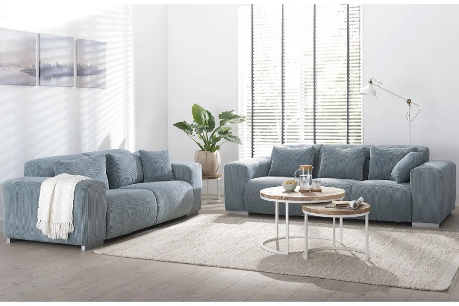 Caribbean 3+2½ lichtblauw