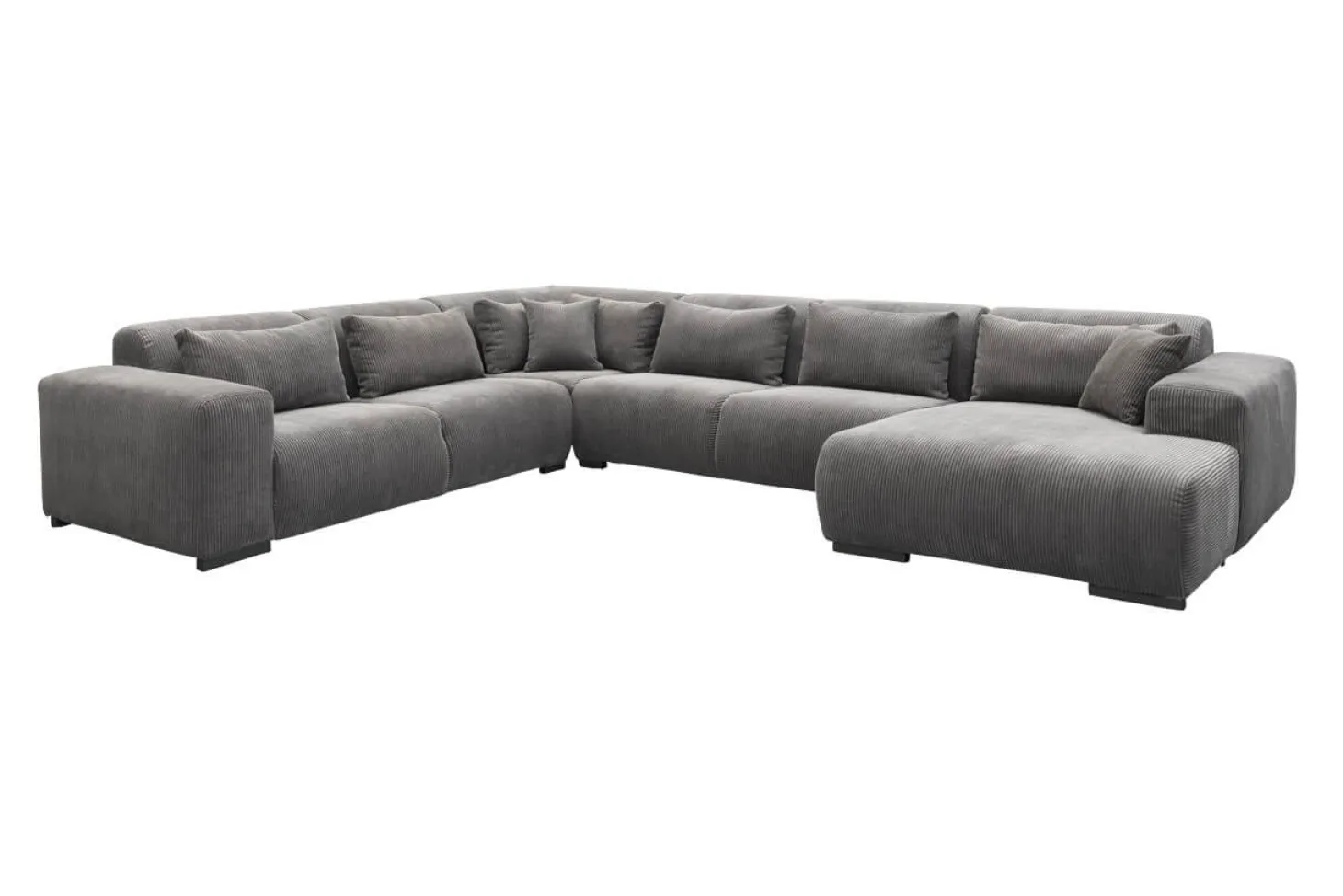 Caribbean hoekbank grijs