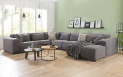 Caribbean hoekbank grijs