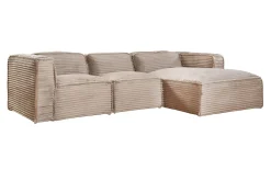 Customize hoekbank taupe