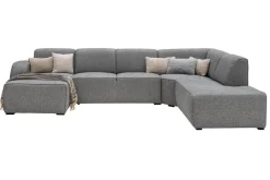 Firenze hoekbank groot grijs
