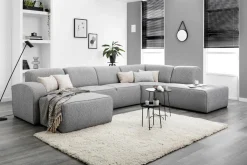 Firenze hoekbank groot grijs