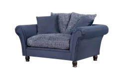 Kasteelbank 1½-zits blauw