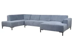 Monaco hoekbank blauw