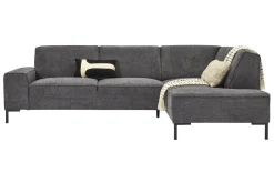 Mondial hoekbank antraciet