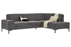 Mondial hoekbank antraciet