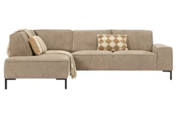 Mondial hoekbank taupe