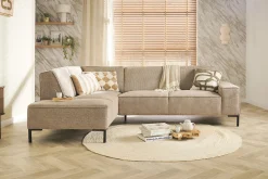 Mondial hoekbank taupe