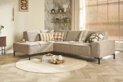 Mondial hoekbank taupe