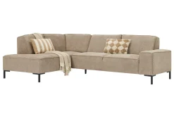 Mondial hoekbank taupe