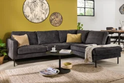 Pescare hoekbank antraciet