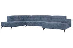 Porto hoekbank blauw