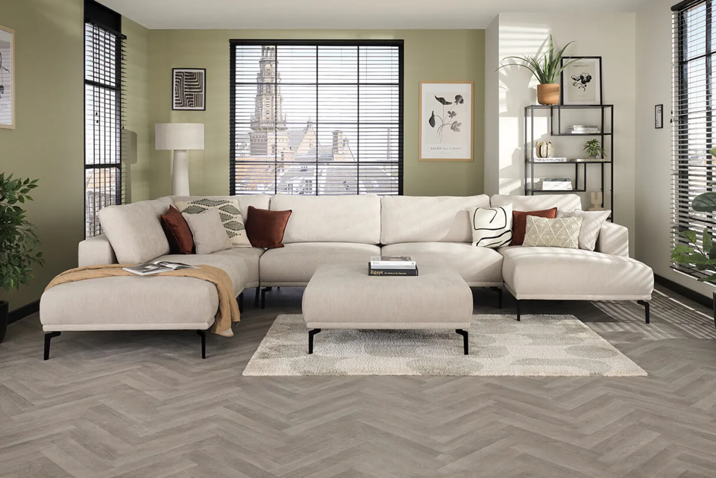 Riviera hoekbank naturel