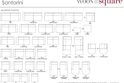 Santorini hoekbank zwart